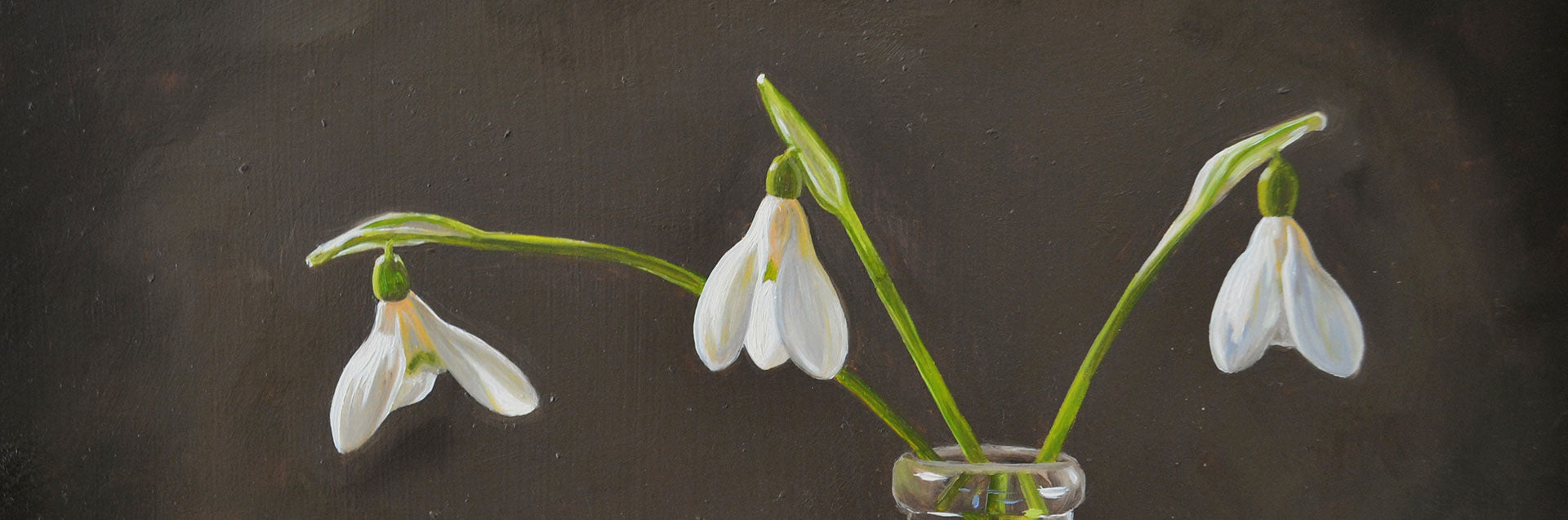 Snowdrops painting series - behind the scenes