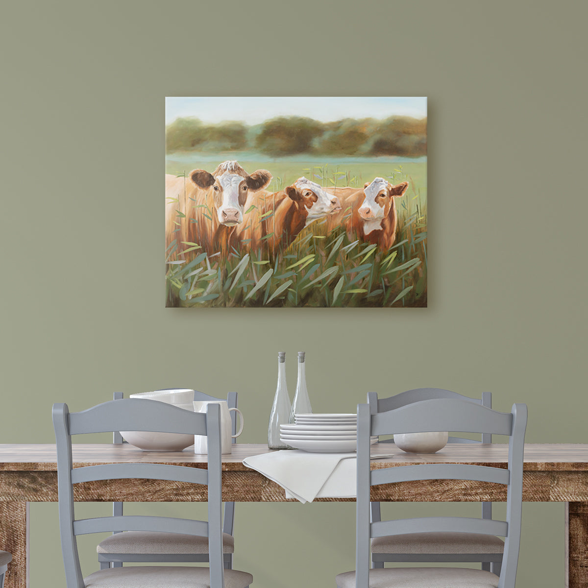 Print outlets Cow 322 16x20 inch Print from oil painting by Roz