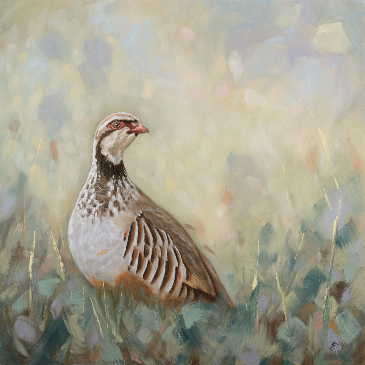 French Partridge oil painting
