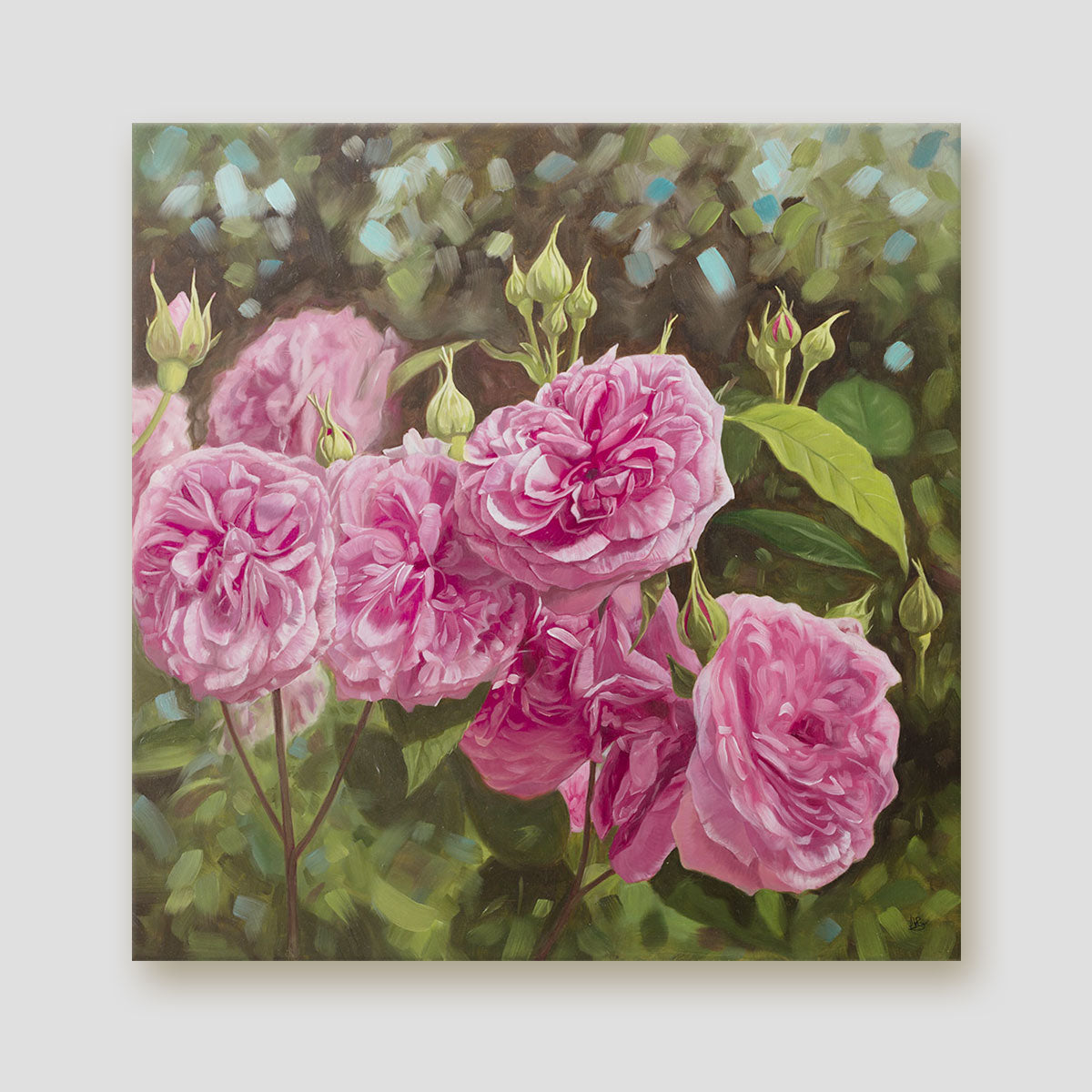 Pink Profusion Rose Canvas Print