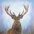 Majestic stag painting in oils