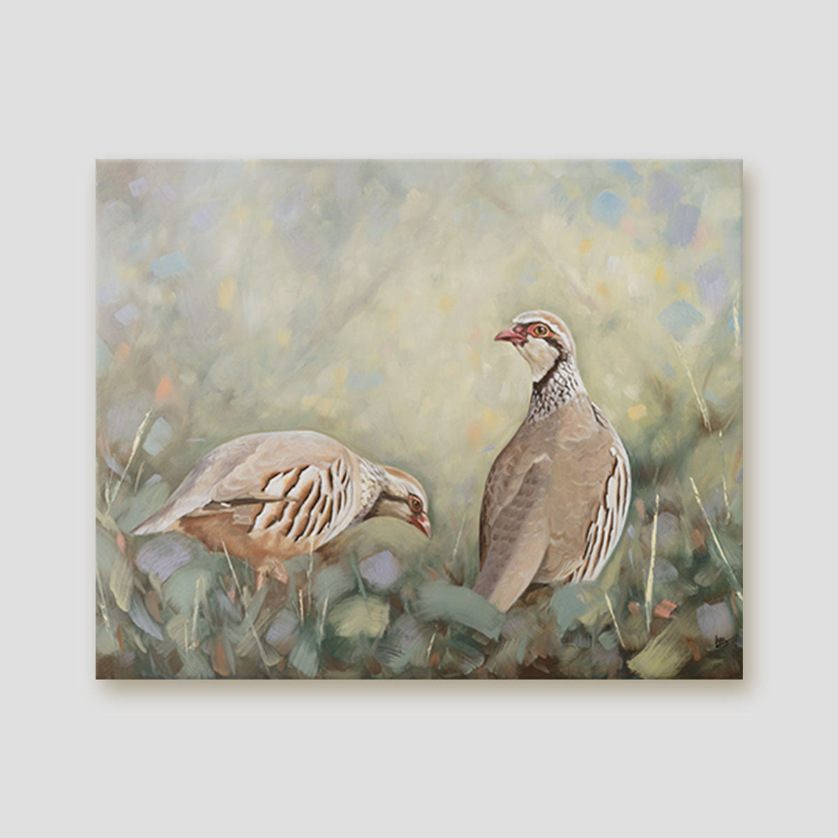 Pair of Partridges canvas print
