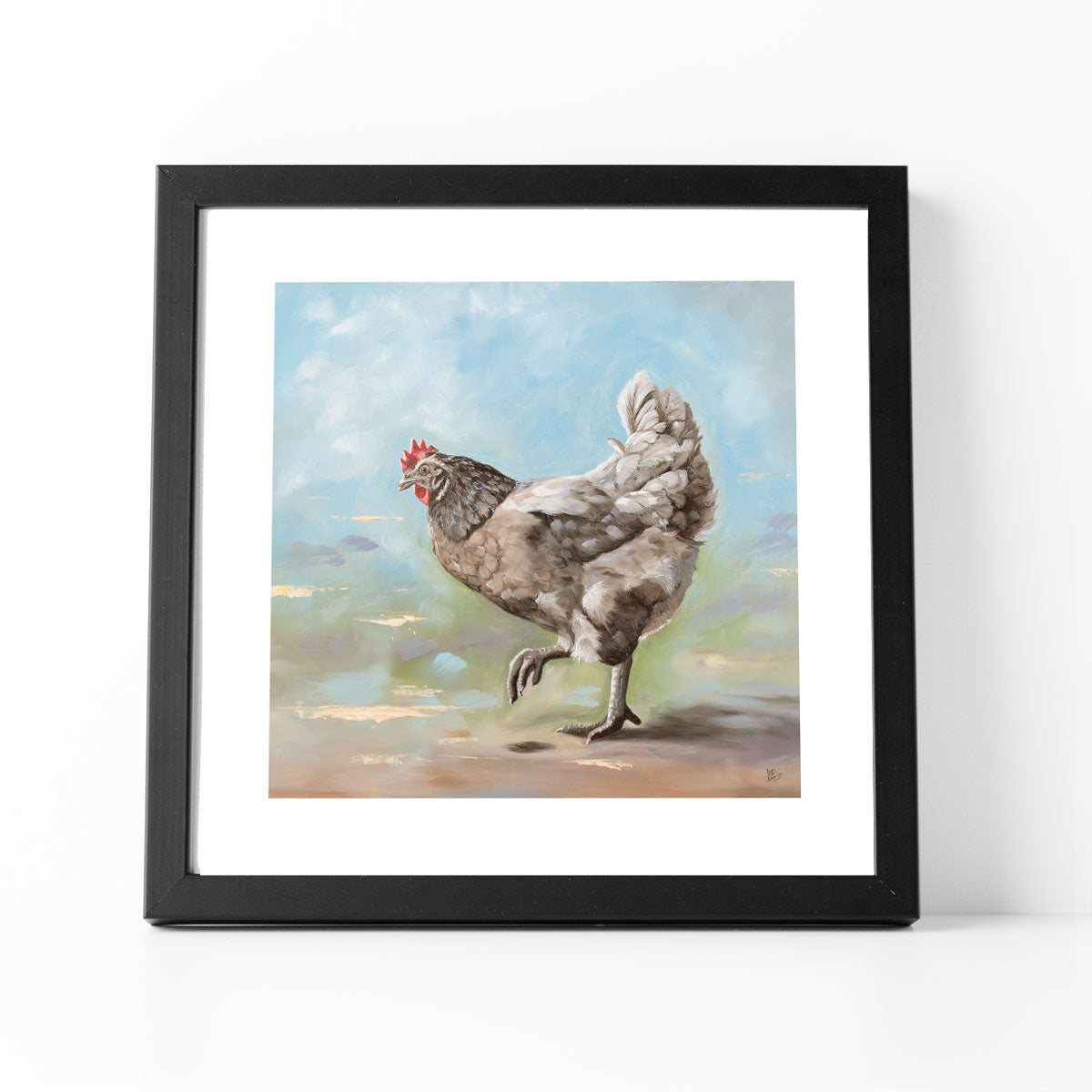 Bluebelle Chicken Art Print
