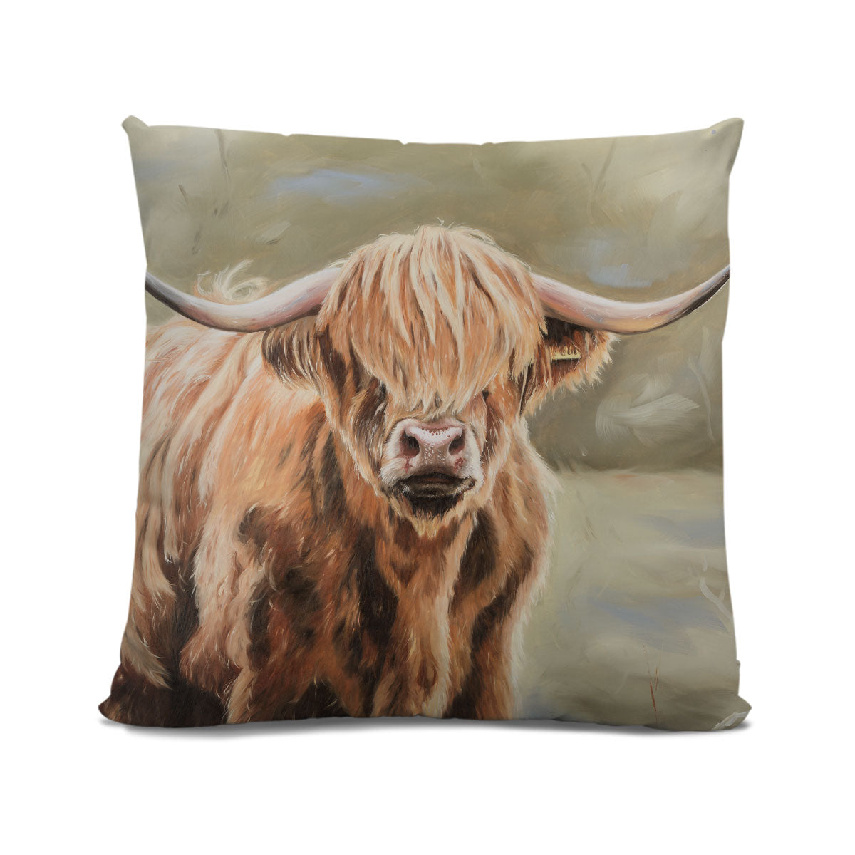 Highland cow cushion
