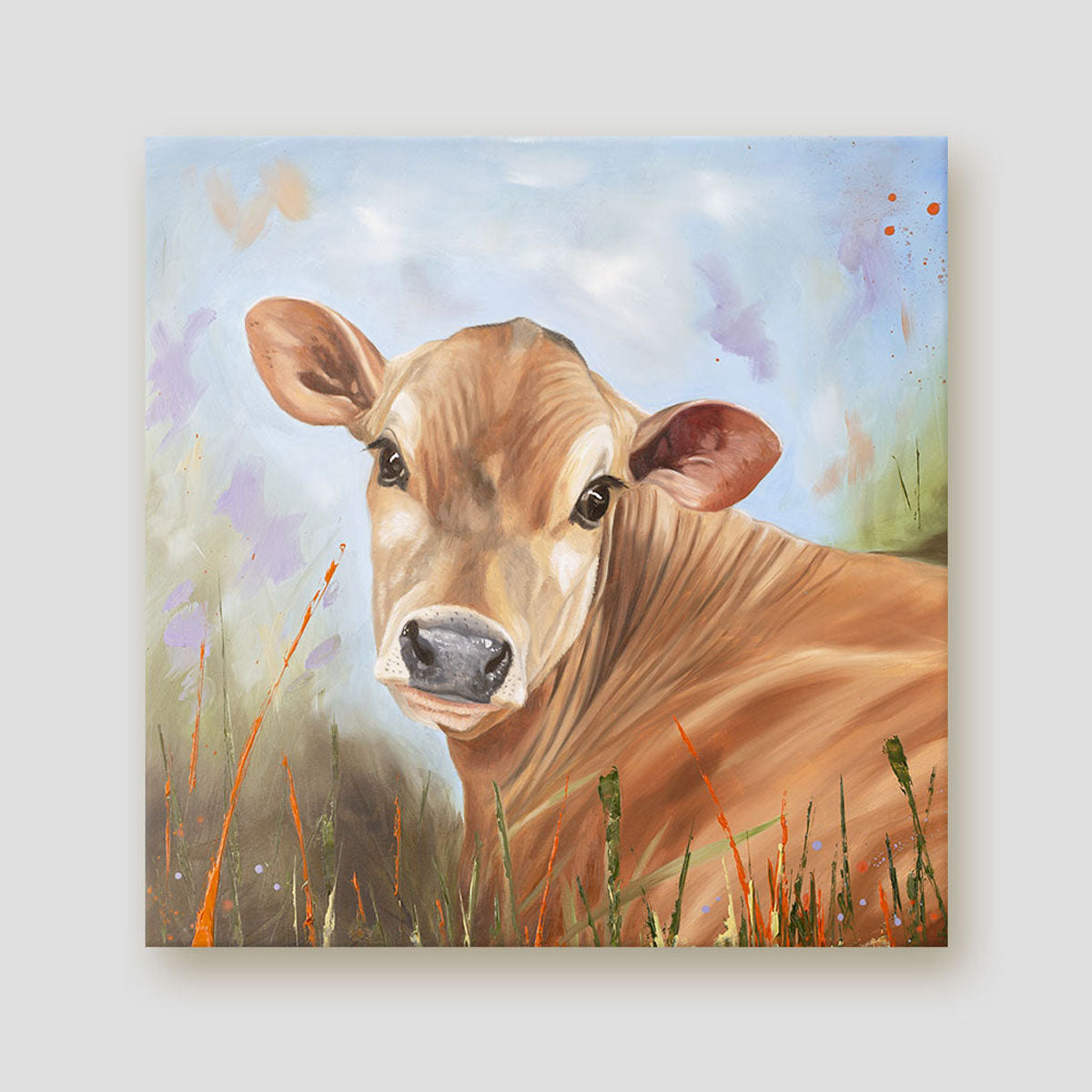 Bright Eyes Jersey cow calf 