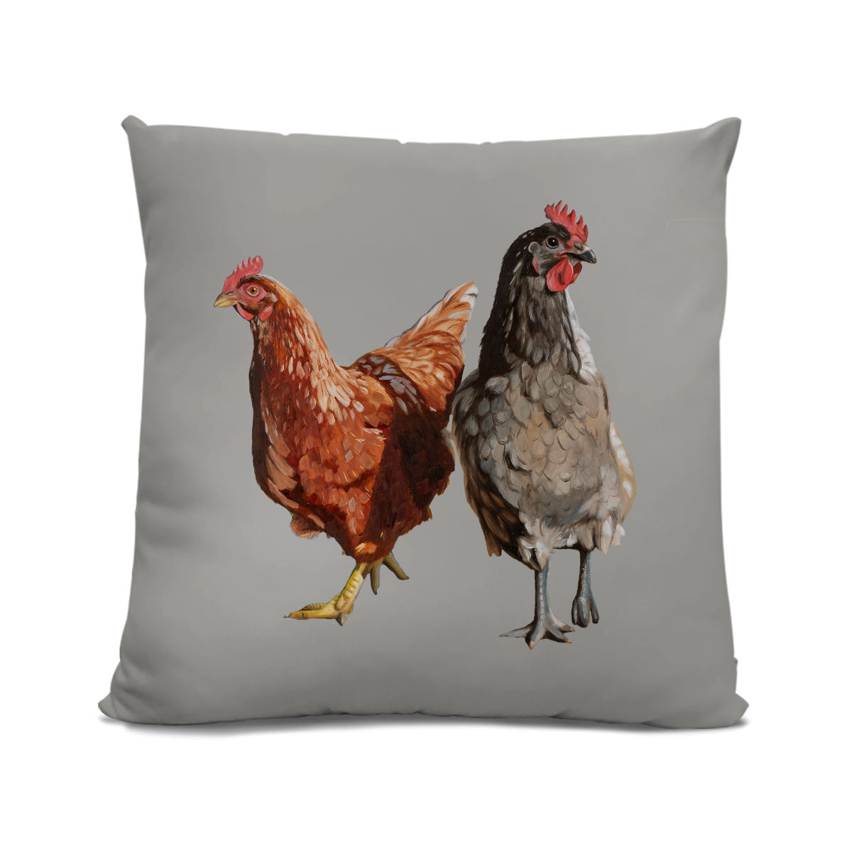 Chicken cushion grey