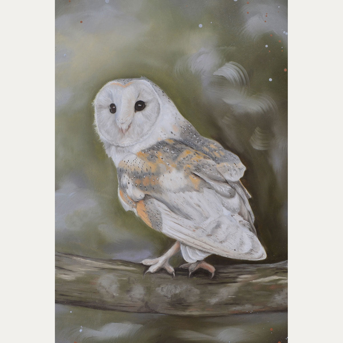 Silent Watcher - Barn Owl Print - Laura Beardsell-Moore Fine Art