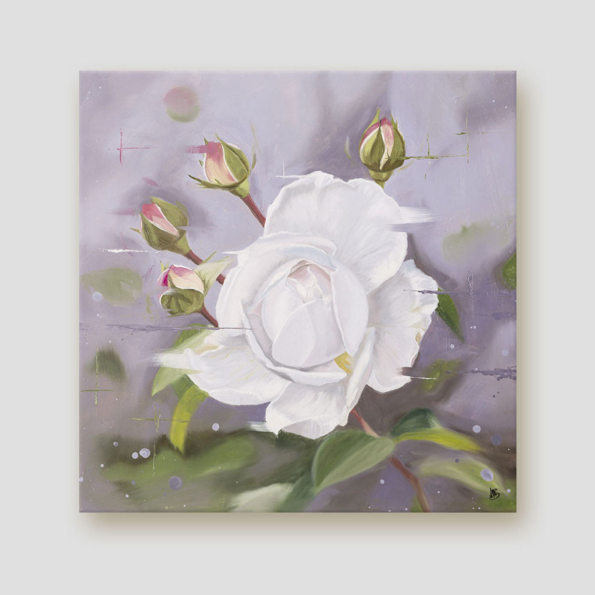 Summer Memories rose canvas